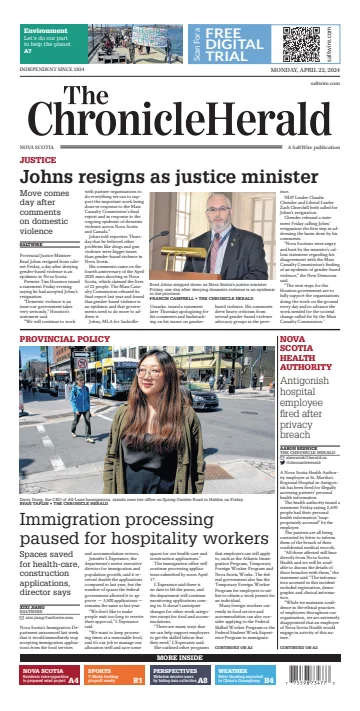 The Chronicle Herald (Provincial) - 22 四月 2024