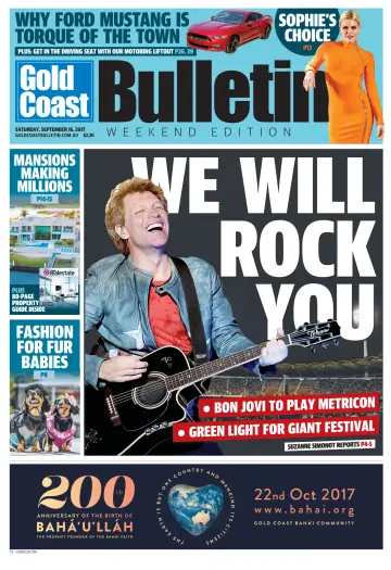 Weekend Gold Coast Bulletin - 16 Sep 2017