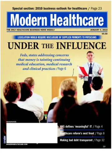 Modern Healthcare - 4 Jan 2010