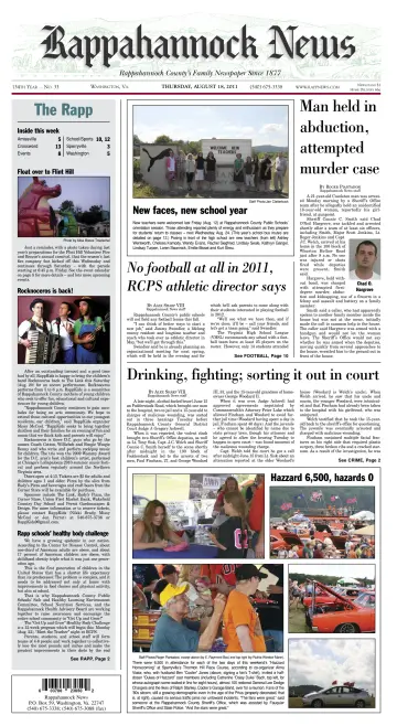 Rappahannock News - 18 Aug 2011