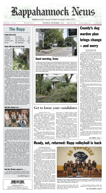 Rappahannock News - 1 Sep 2011