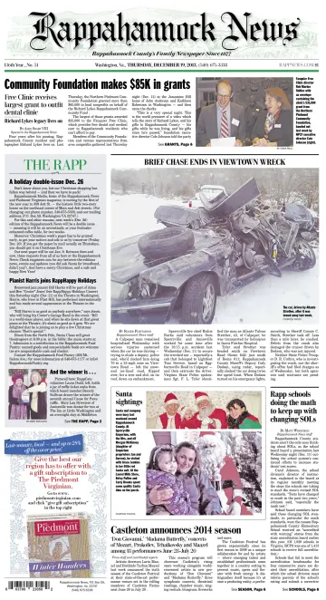 Rappahannock News - 19 Dec 2013