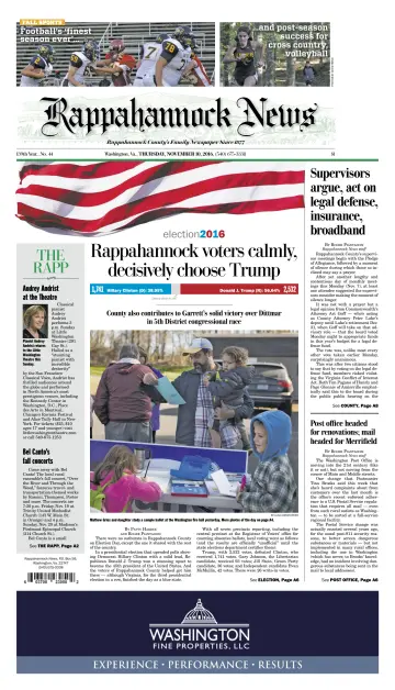 Rappahannock News - 10 Nov 2016