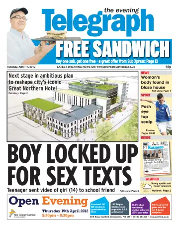The Peterborough Evening Telegraph - 17 Apr 2012
