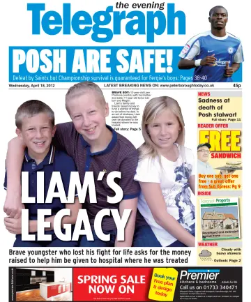 The Peterborough Evening Telegraph - 18 Apr 2012