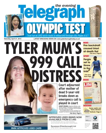 The Peterborough Evening Telegraph - 21 Apr 2012