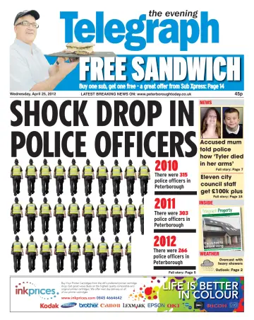 The Peterborough Evening Telegraph - 25 Apr 2012