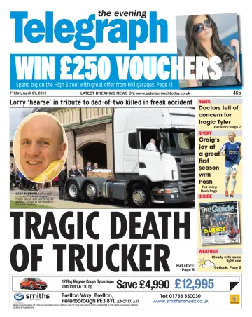 The Peterborough Evening Telegraph - 27 Apr 2012