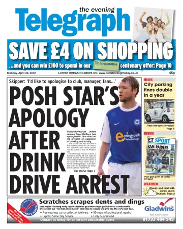 The Peterborough Evening Telegraph - 30 Apr 2012