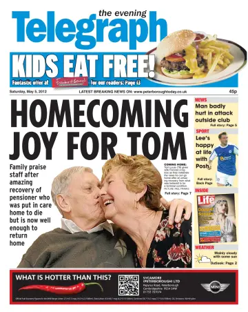 The Peterborough Evening Telegraph - 5 May 2012