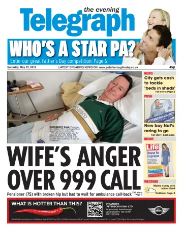 The Peterborough Evening Telegraph - 12 May 2012
