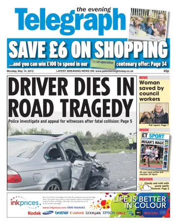 The Peterborough Evening Telegraph - 14 May 2012