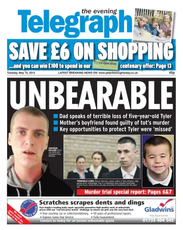 The Peterborough Evening Telegraph - 15 May 2012