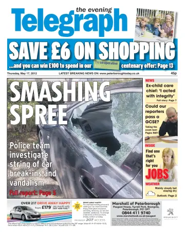 The Peterborough Evening Telegraph - 17 May 2012