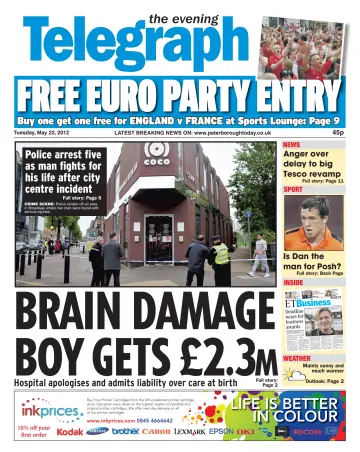The Peterborough Evening Telegraph - 22 May 2012