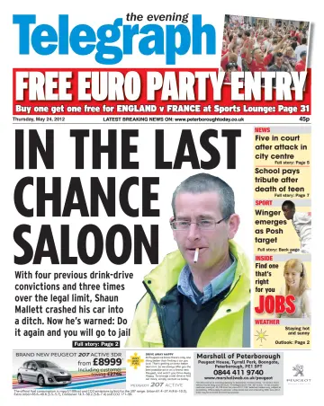 The Peterborough Evening Telegraph - 24 May 2012