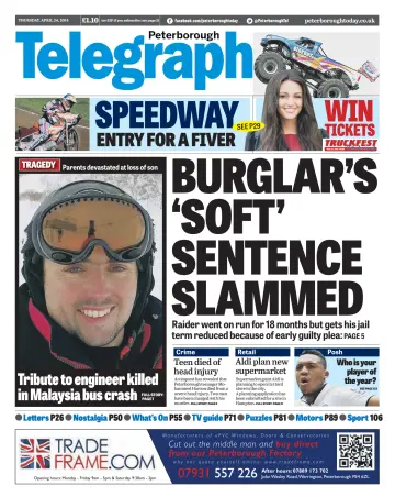 The Peterborough Evening Telegraph - 24 Apr 2014