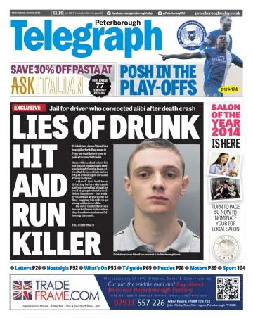 The Peterborough Evening Telegraph - 8 May 2014