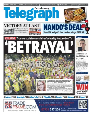 The Peterborough Evening Telegraph - 26 Jun 2014