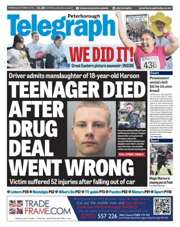 The Peterborough Evening Telegraph - 16 Oct 2014