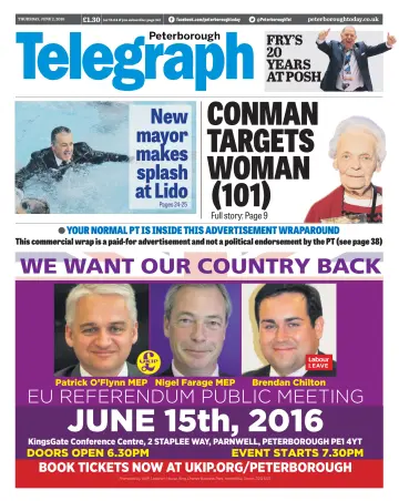 The Peterborough Evening Telegraph - 2 Jun 2016