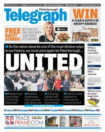 The Peterborough Evening Telegraph - 30 Jun 2016
