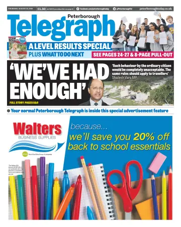 The Peterborough Evening Telegraph - 25 Aug 2016