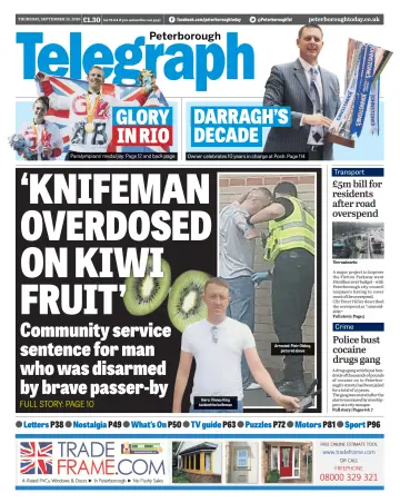 The Peterborough Evening Telegraph - 15 Sep 2016