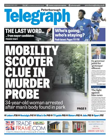 The Peterborough Evening Telegraph - 4 May 2017