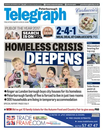 The Peterborough Evening Telegraph - 21 Sep 2017