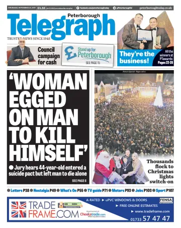 The Peterborough Evening Telegraph - 23 Nov 2017