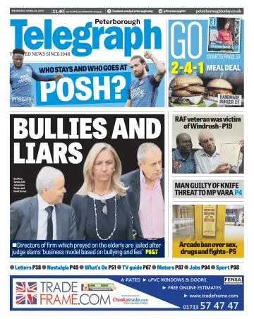 The Peterborough Evening Telegraph - 26 Apr 2018
