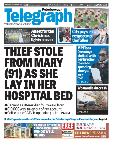 The Peterborough Evening Telegraph - 15 Nov 2018