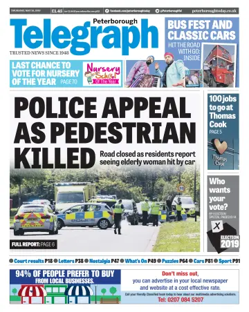 The Peterborough Evening Telegraph - 16 May 2019