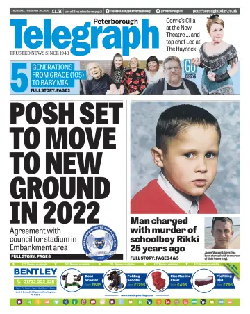The Peterborough Evening Telegraph - 20 Feb 2020