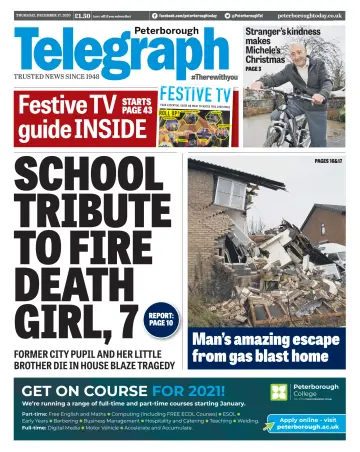 The Peterborough Evening Telegraph - 17 Dec 2020