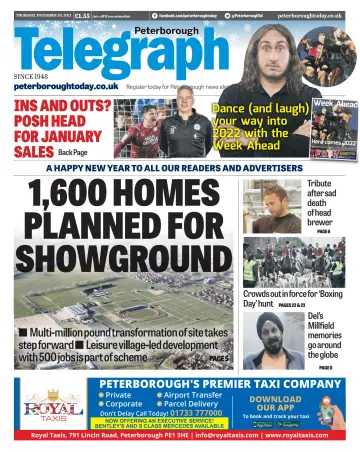 The Peterborough Evening Telegraph - 30 Dec 2021