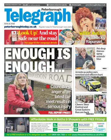 The Peterborough Evening Telegraph - 17 Feb 2022