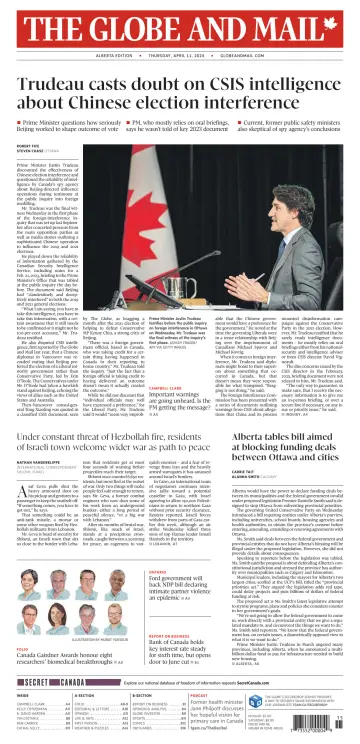 The Globe and Mail (Alberta Edition) - 11 Apr 2024