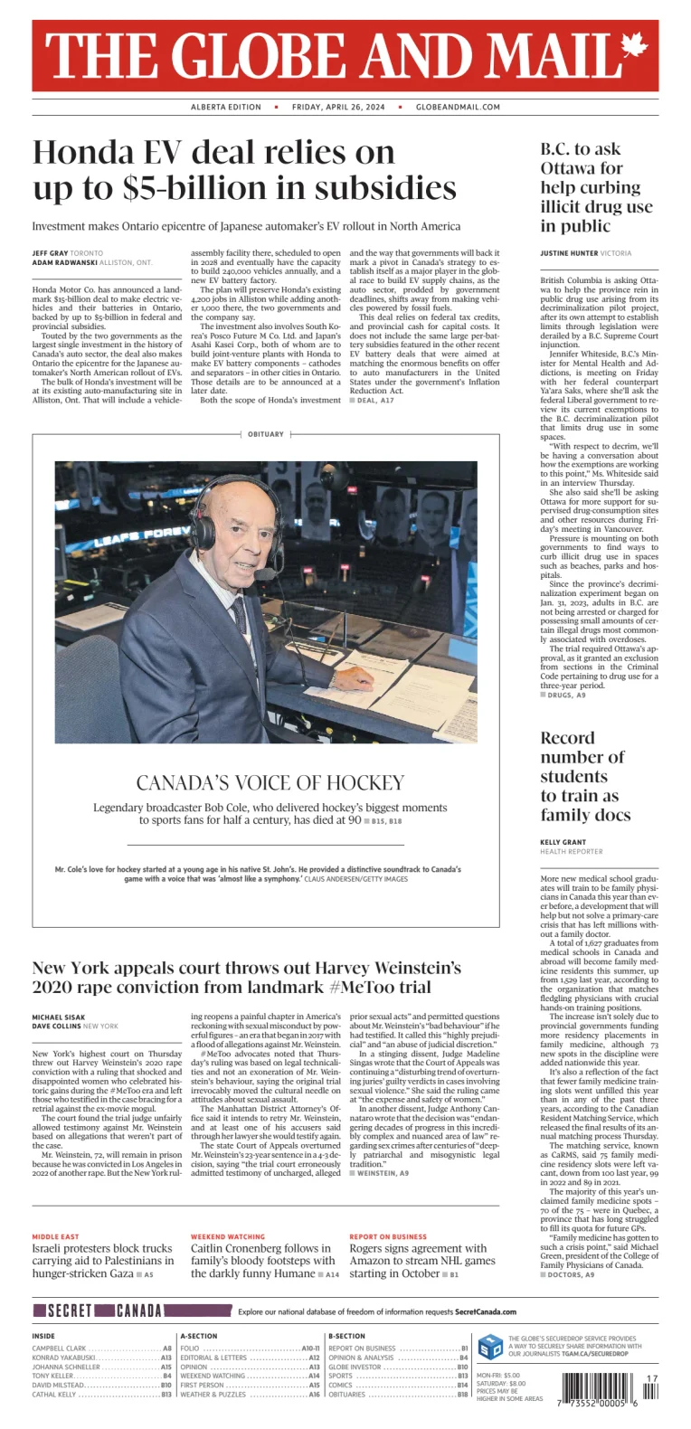 The Globe and Mail (Alberta Edition)