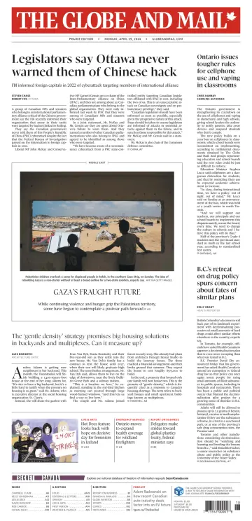 The Globe and Mail (Prairie Edition) - 29 Apr 2024