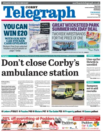Northants Evening Telegraph - 26 Jul 2012