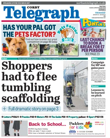 Northants Evening Telegraph - 23 Aug 2012