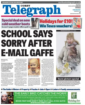 Northants Evening Telegraph - 24 Jan 2013