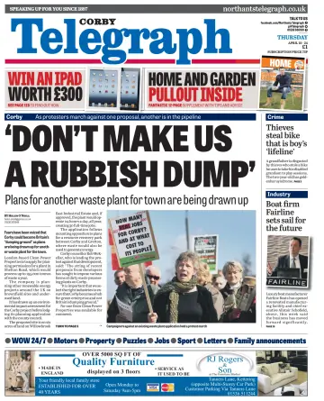 Northants Evening Telegraph - 18 Apr 2013