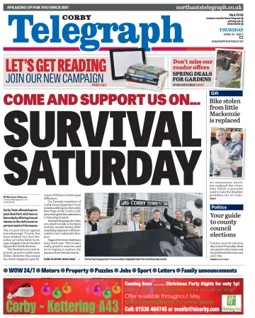 Northants Evening Telegraph - 25 Apr 2013