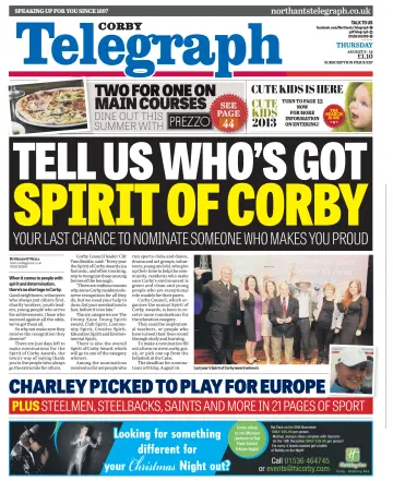 Northants Evening Telegraph - 8 Aug 2013