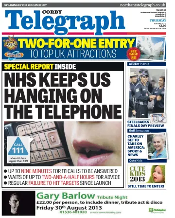 Northants Evening Telegraph - 15 Aug 2013