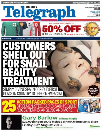 Northants Evening Telegraph - 22 Aug 2013