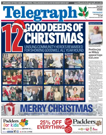 Northants Evening Telegraph - 25 Dec 2014